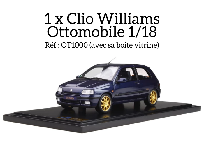1 x clio williams ottomobile 118